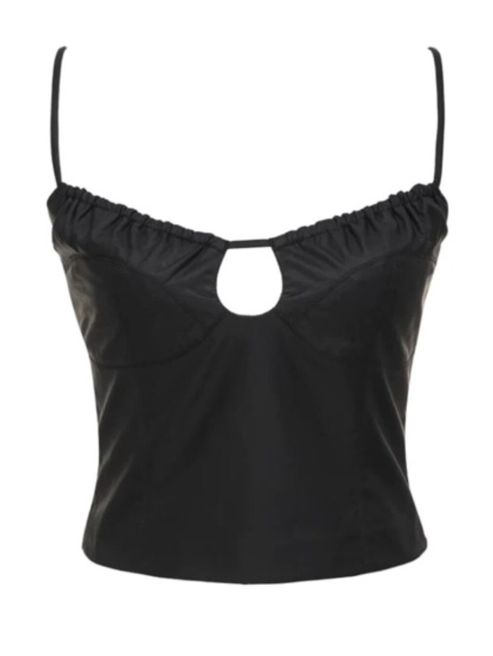 Rumored | After Dark Top Faux Leather Size S In Black